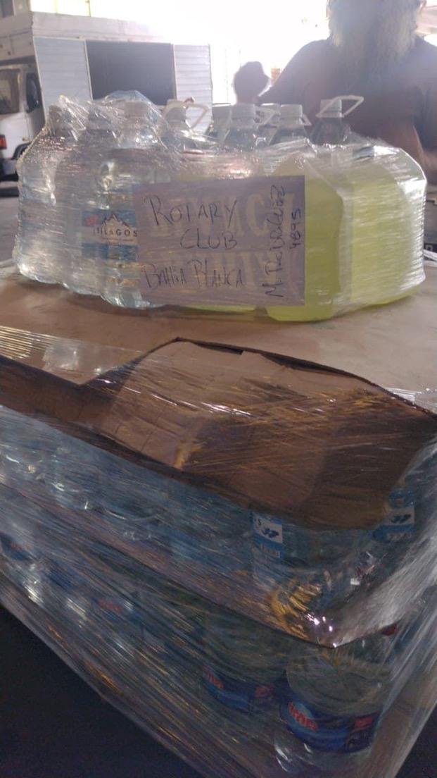 Donación a damnificados por el temporal en Bahía Blanca