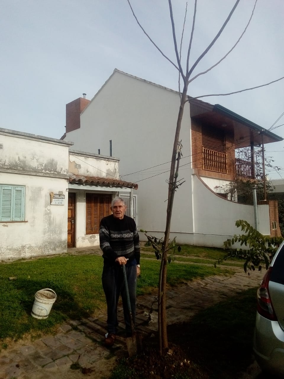Medioambiente: forestación de la vía pública en Ezpeleta