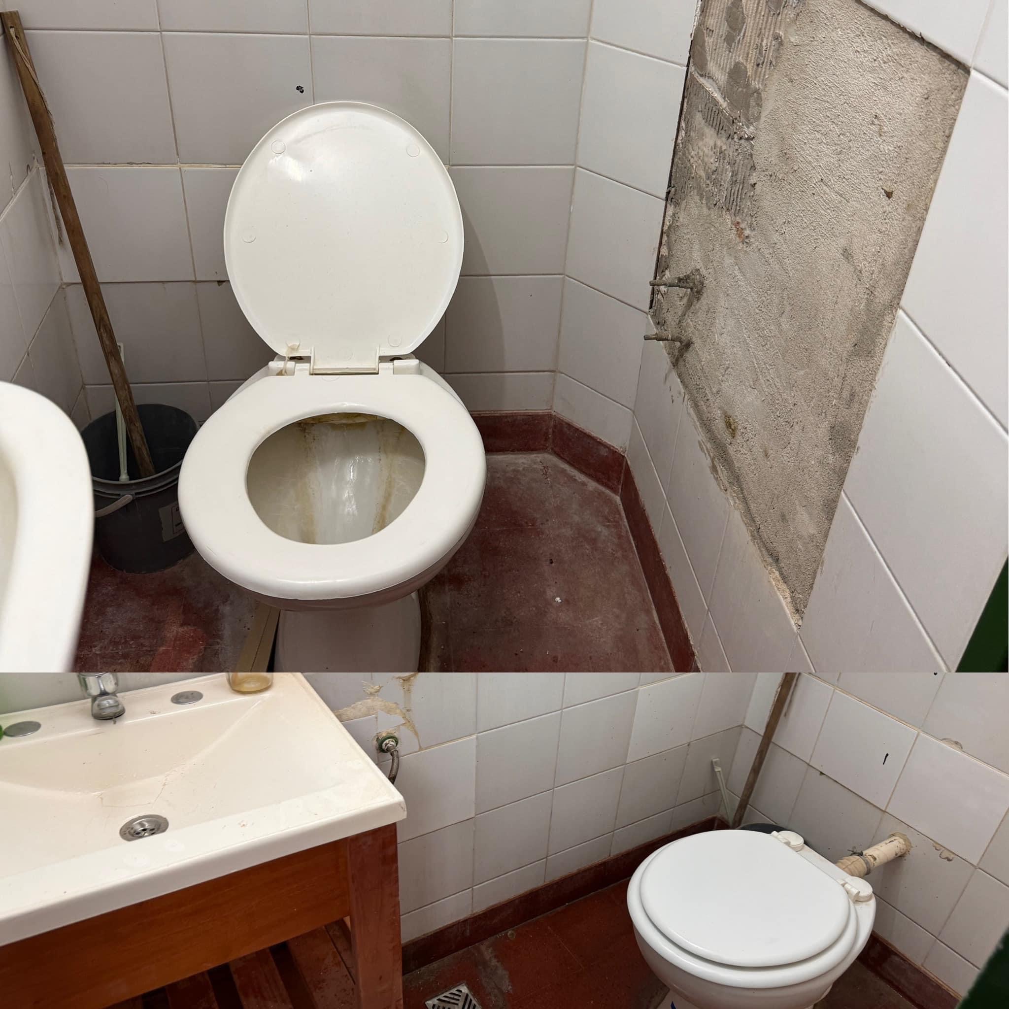 Refacción de sanitario del sector de oncología