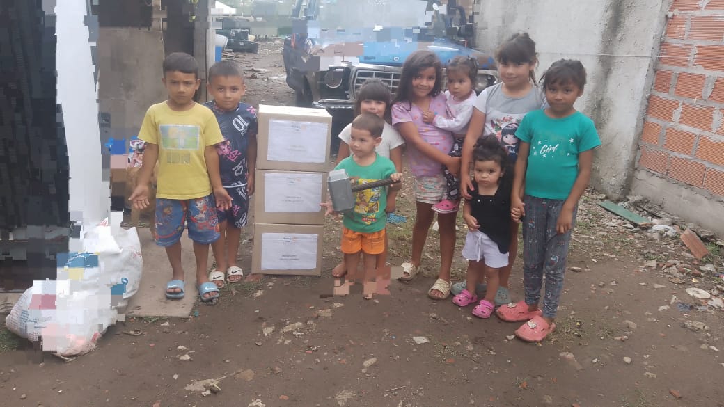 Donación de ropa al merendero local