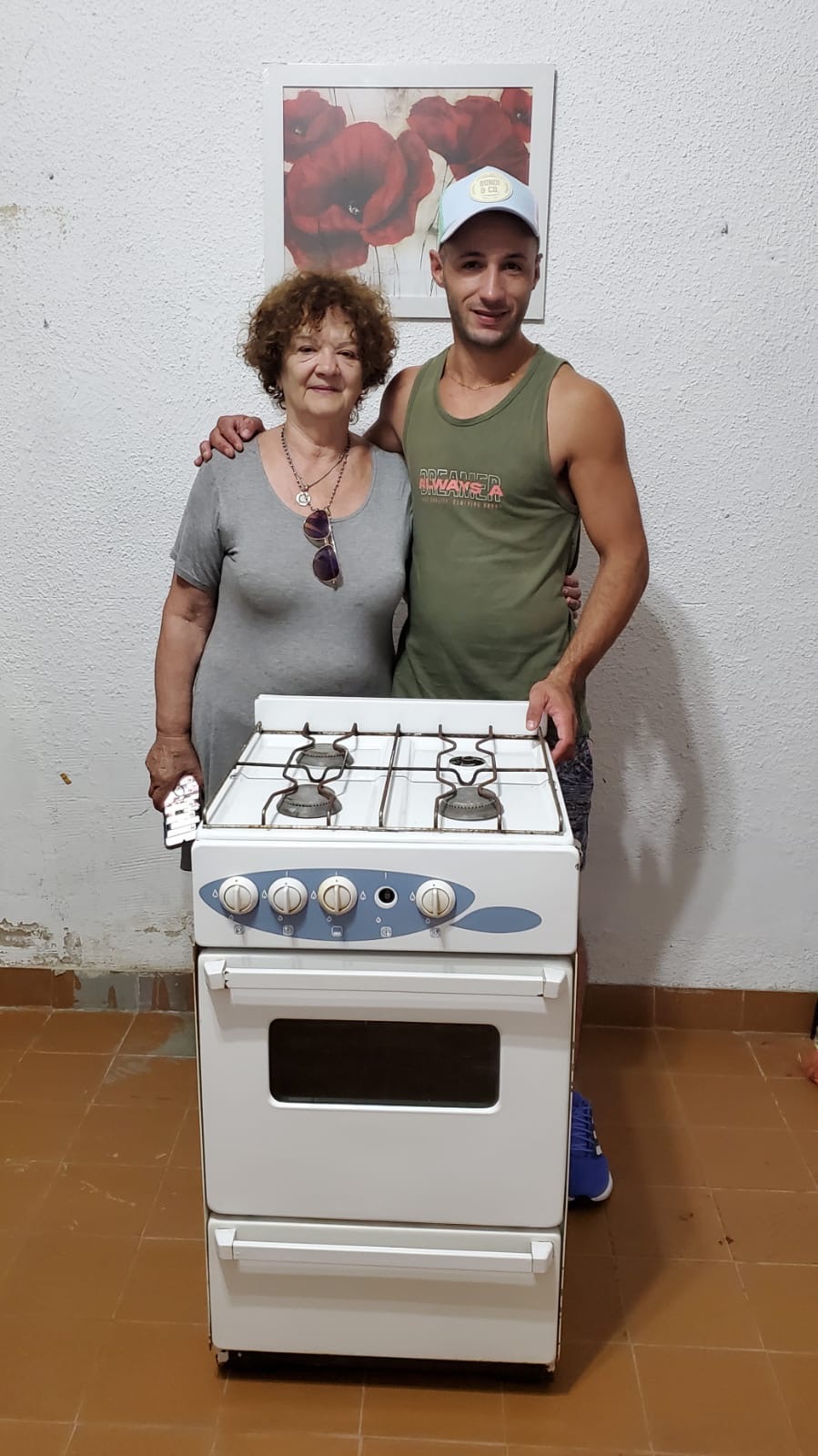 Donación de cocina para familia