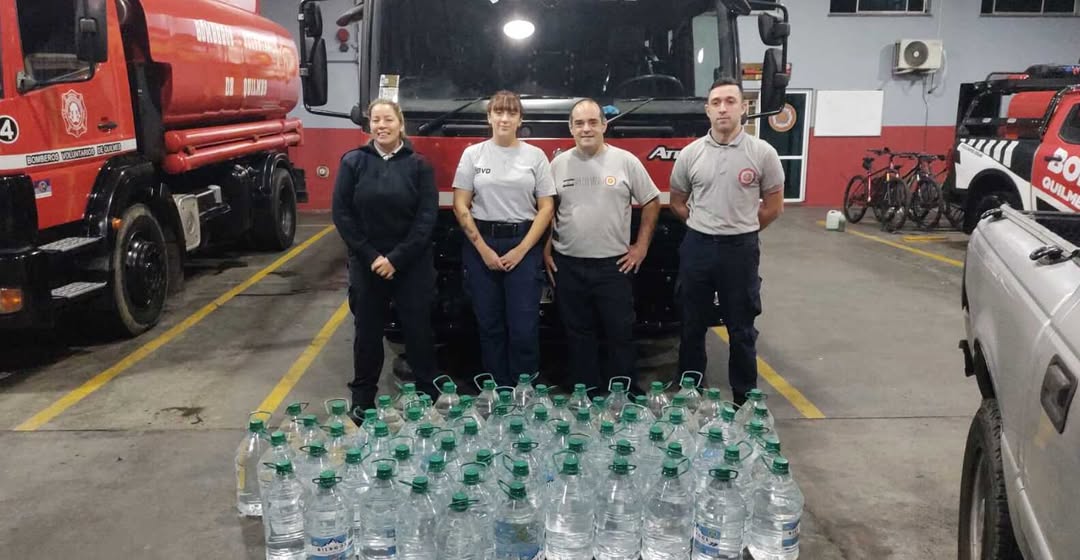 Colaborando con los bomberos de Ezpeleta