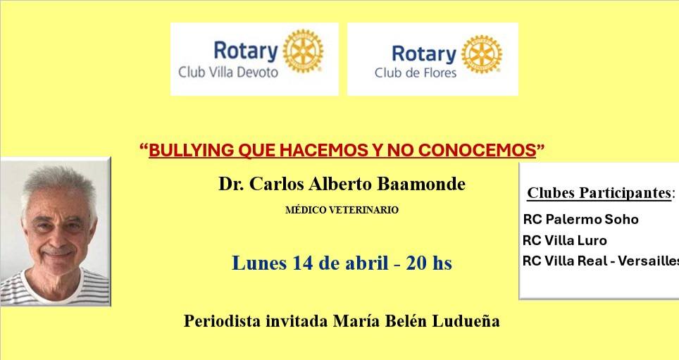 Disertación sobre el bullying junto con clubes porteños