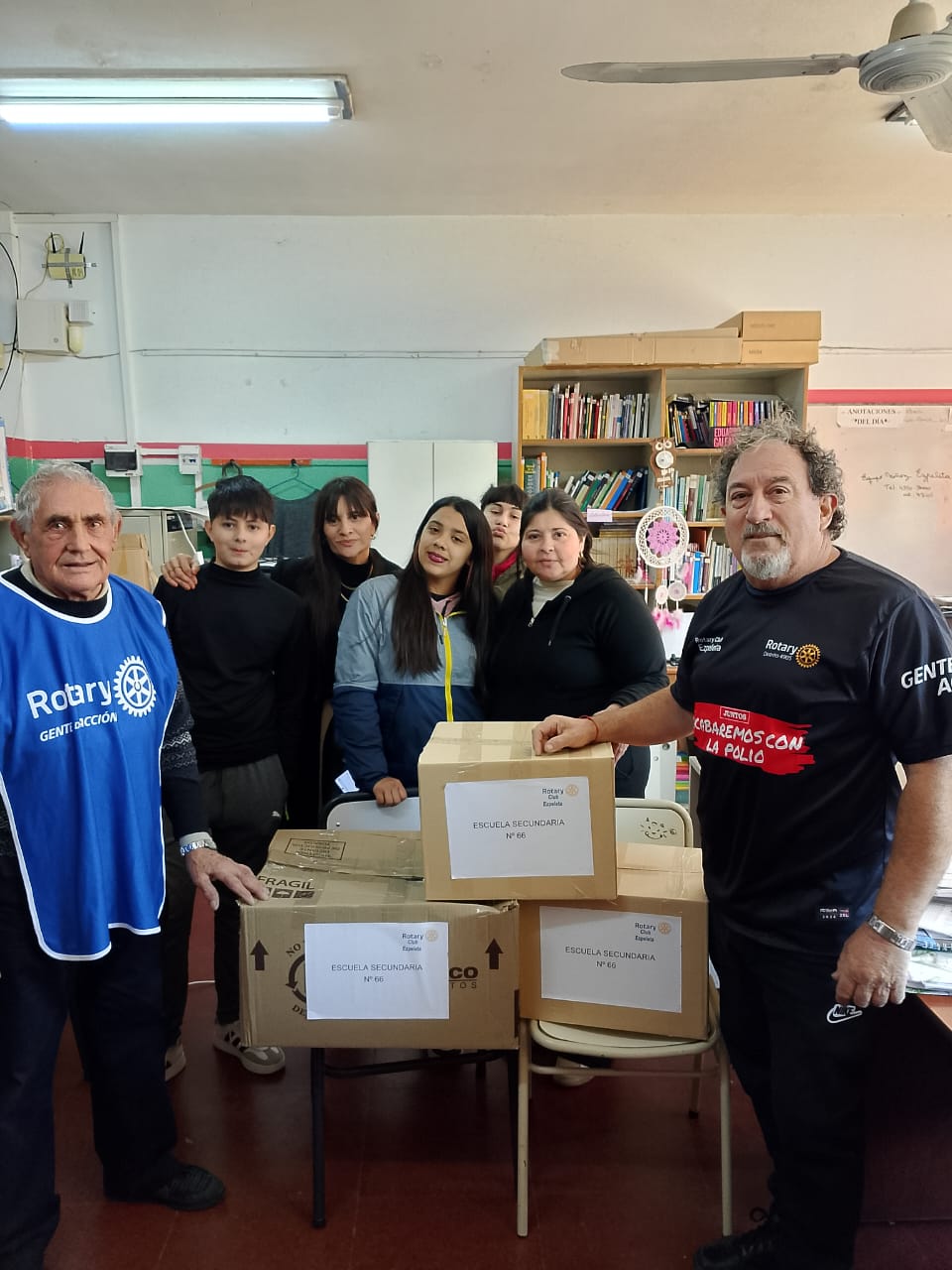 Día de la Alfabetización: donamos materiales a la Escuela Secundaria n.°66