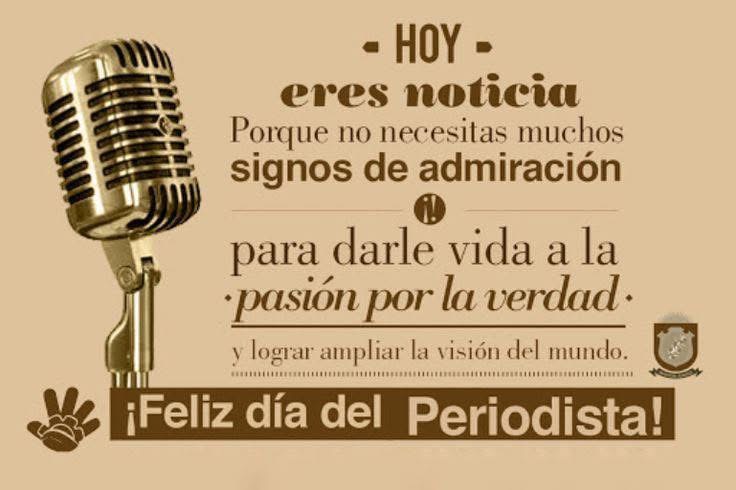 8 de septiembre: Día Internacional del Periodista 