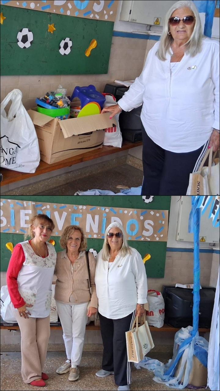 Rueda Femenina llevó juguetes donados a la EEE 503