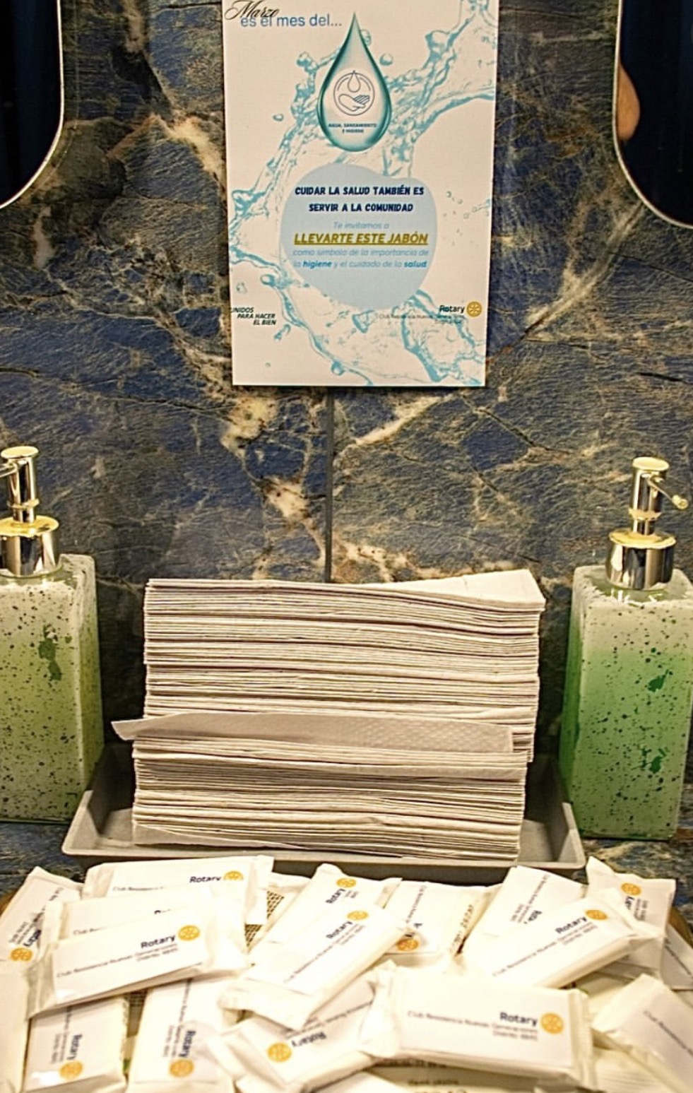 Lavado de manos, campaña durante el Mes del Agua, Saneamiento e Higiene