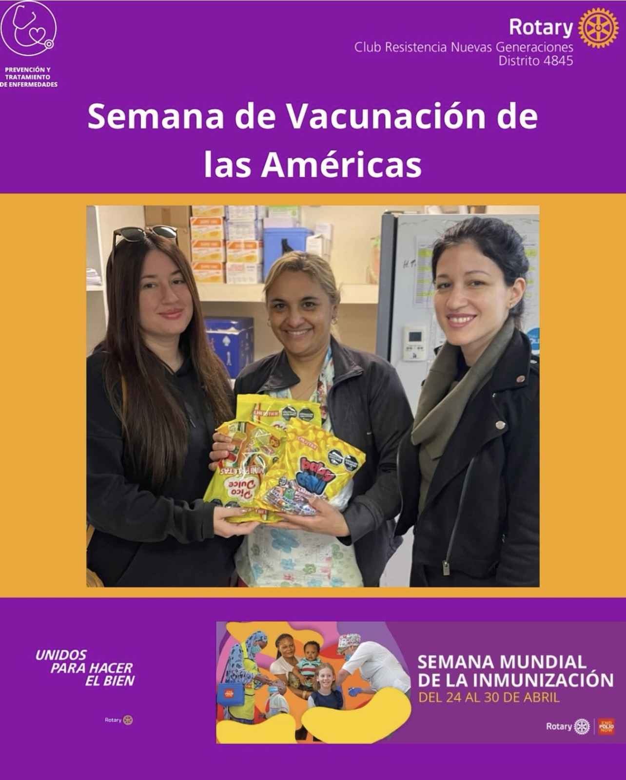 Apoyamos la vacunación en la Semana Mundial de la Inmunización